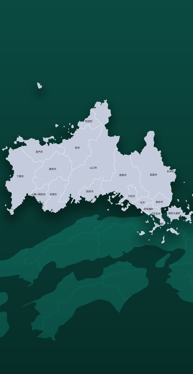 山口県の地図